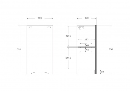 Шкаф подвесной BelBagno FLY-MARINO-750-1A-SC-BL-P-L Шкаф подвесной BelBagno FLY-MARINO-750-1A-SC-BL-P-L