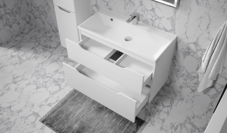 Тумба Wector 90 подвесная белая Тумба Wector 90 подвесная белая