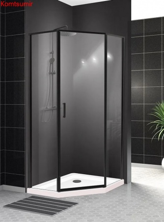 Душевой уголок BelBagno UNO-195-P-1-90-C-NERO Душевой уголок BelBagno UNO-195-P-1-90-C-NERO
