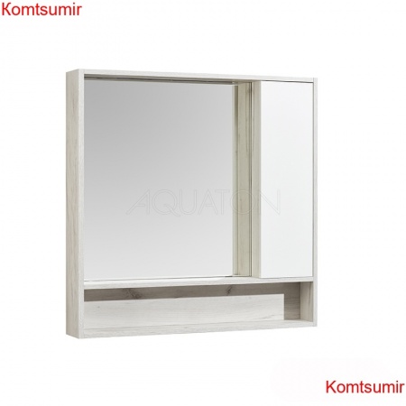 Зеркало-шкаф AQUATON Флай 100 белый, дуб крафт (1A237802FAX10) Зеркало-шкаф AQUATON Флай 100 белый, дуб крафт (1A237802FAX10)