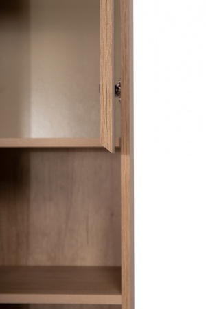 Шкаф подвесной BelBagno с распашной дверцей и открытой полкой, правосторонний KRAFT-1600-1A-SC-RNN-R Rovere Nebrasca Nature Шкаф подвесной BelBagno с распашной дверцей и открытой полкой, правосторонний KRAFT-1600-1A-SC-RNN-R Rovere Nebrasca Nature