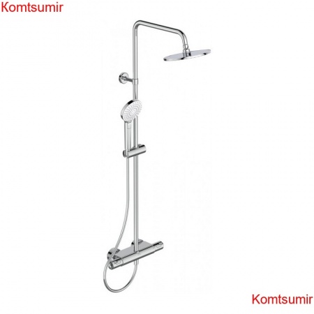 Душевая колонна Ideal Standard Ceratherm T50, в комплекте с термостатическим смесителем для душа, с полочкой (A7230AA) Душевая колонна Ideal Standard Ceratherm T50, в комплекте с термостатическим смесителем для душа, с полочкой (A7230AA)
