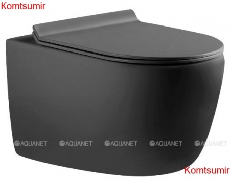 Унитаз подвесной Aquanet Rimless Cetus-GW BL-102N-WHT серый Унитаз подвесной Aquanet Rimless Cetus-GW BL-102N-WHT серый