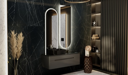 Тумба Shine 120  с Музыкальным Модулем подвесная антрацит Тумба Shine 120  с Музыкальным Модулем подвесная антрацит