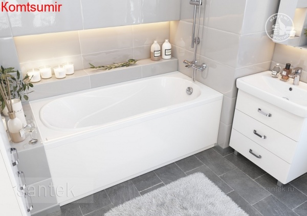 Ванна акриловая Santek КАСАБЛАНКА M 150х70, прямоугольная, белая Ванна акриловая Santek КАСАБЛАНКА M 150х70, прямоугольная, белая