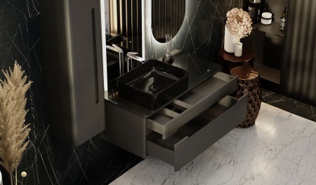 Тумба Shine 100 подвесная антрацит Тумба Shine 100 подвесная антрацит