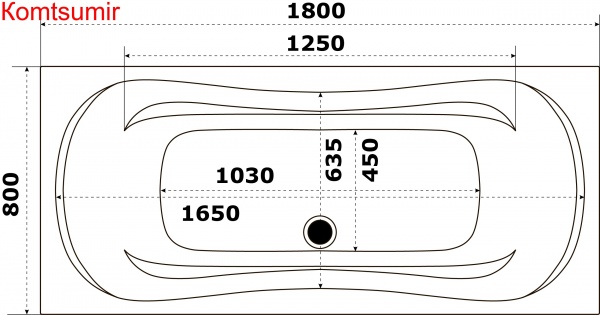 Ванна акриловая Azario Верда 180х80 Ванна акриловая Azario Верда 180х80
