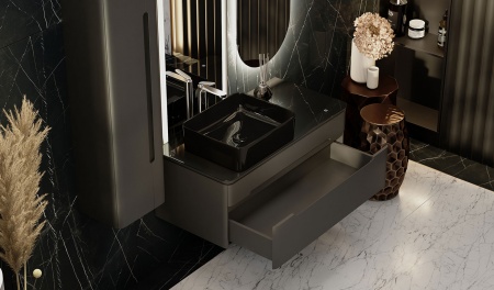 Тумба Shine 100 подвесная антрацит Тумба Shine 100 подвесная антрацит