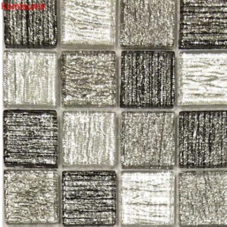Мозаика Caramelle Mosaic Black Tissue 298x298х4 Мозаика Caramelle Mosaic Black Tissue 298x298х4