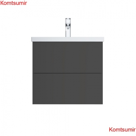 M90FHX06022GM GEM, База под раковину, подвесная, 60 см, 2 ящика push-to-open, графит матовый M90FHX06022GM GEM, База под раковину, подвесная, 60 см, 2 ящика push-to-open, графит матовый