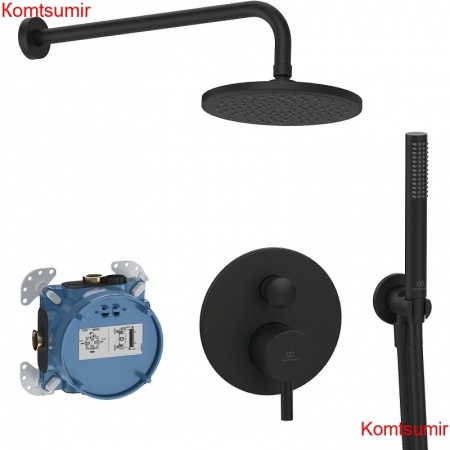 Душевая система Ideal Standard Ceraline черный матовый (BD193XG) Душевая система Ideal Standard Ceraline черный матовый (BD193XG)