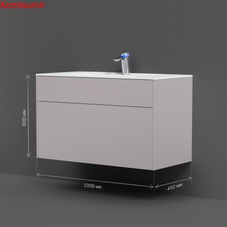M50AFHX1003EGM Inspire V2.0, База под раковину, подвесная, 100 см, 3 ящика, push-to-open, элегантный M50AFHX1003EGM Inspire V2.0, База под раковину, подвесная, 100 см, 3 ящика, push-to-open, элегантный