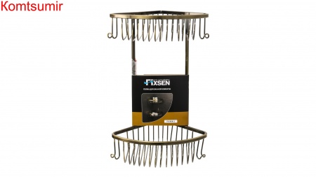 Полка угловая двухэтажная Fixsen FX-858-2 Полка угловая двухэтажная Fixsen FX-858-2